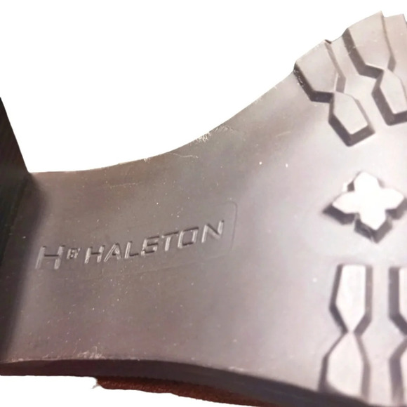 HALSTON | Vintage 1990s Cindy brown suede and faux fur boots - Picture 9 of 12